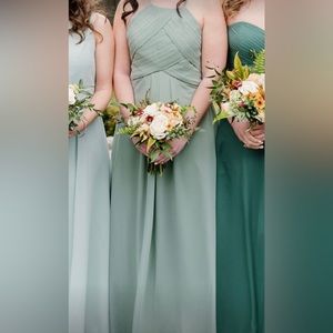 Kennedy Blue - Milly Bridesmaid dress. Color Moss.